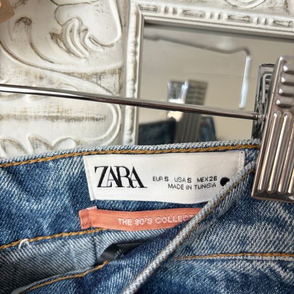 Zara The 90’s Collection Denim Midi Skirt - Picture 5 of 10